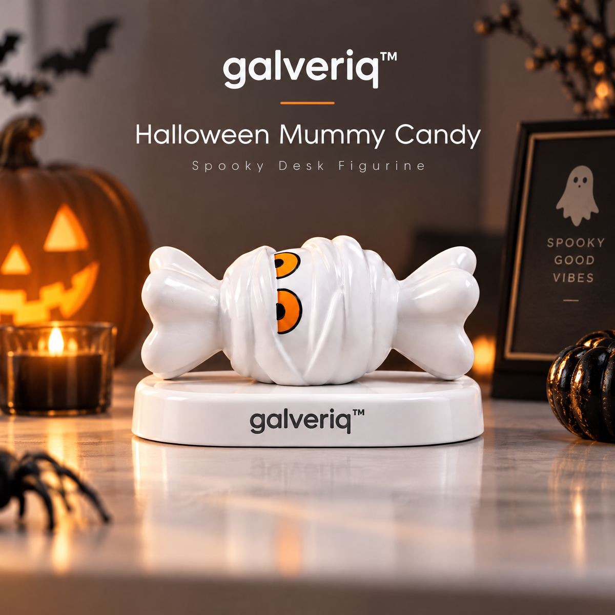 galveriq™ Halloween Mummy Candy Spooky Desk Figurine
