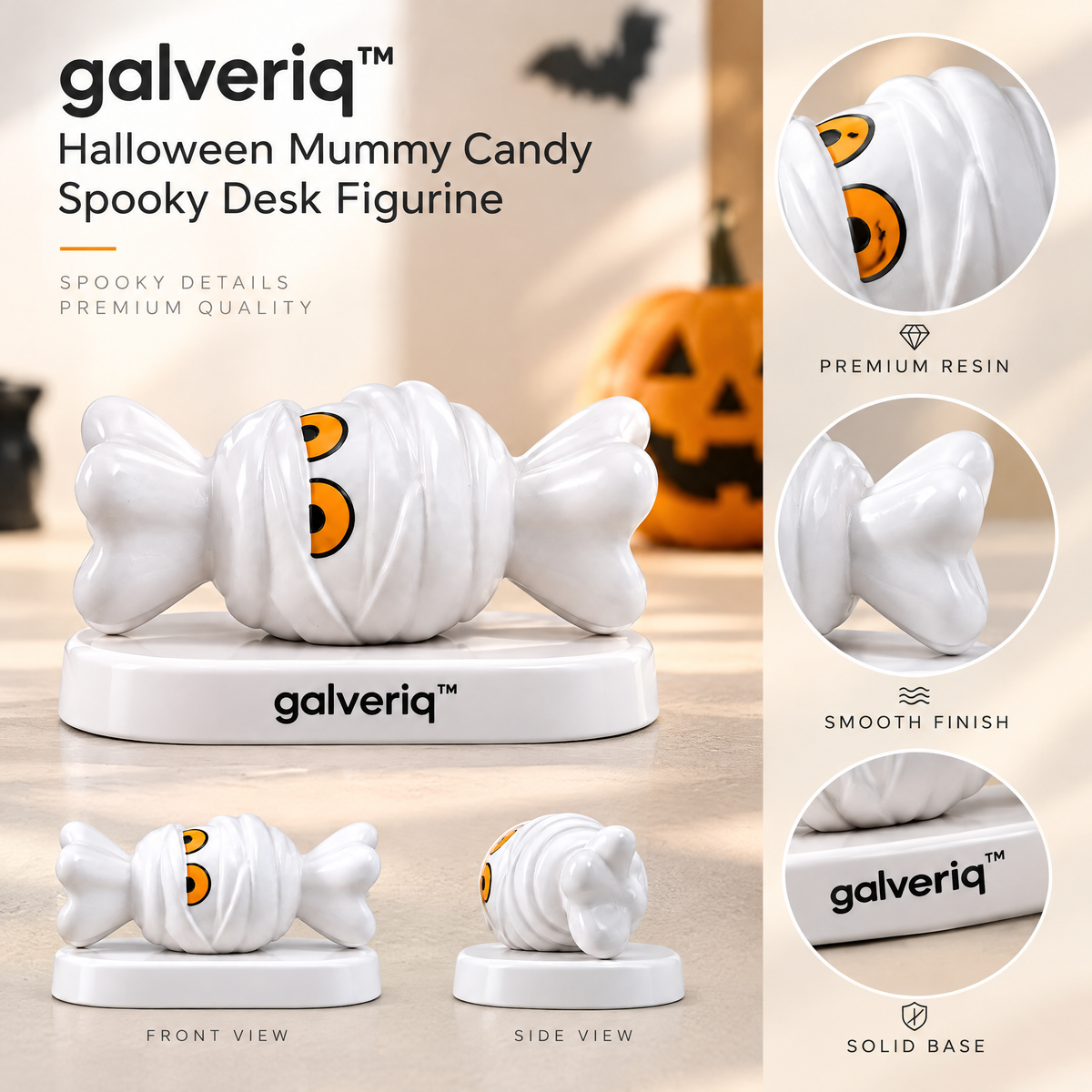 galveriq™ Halloween Mummy Candy Spooky Desk Figurine
