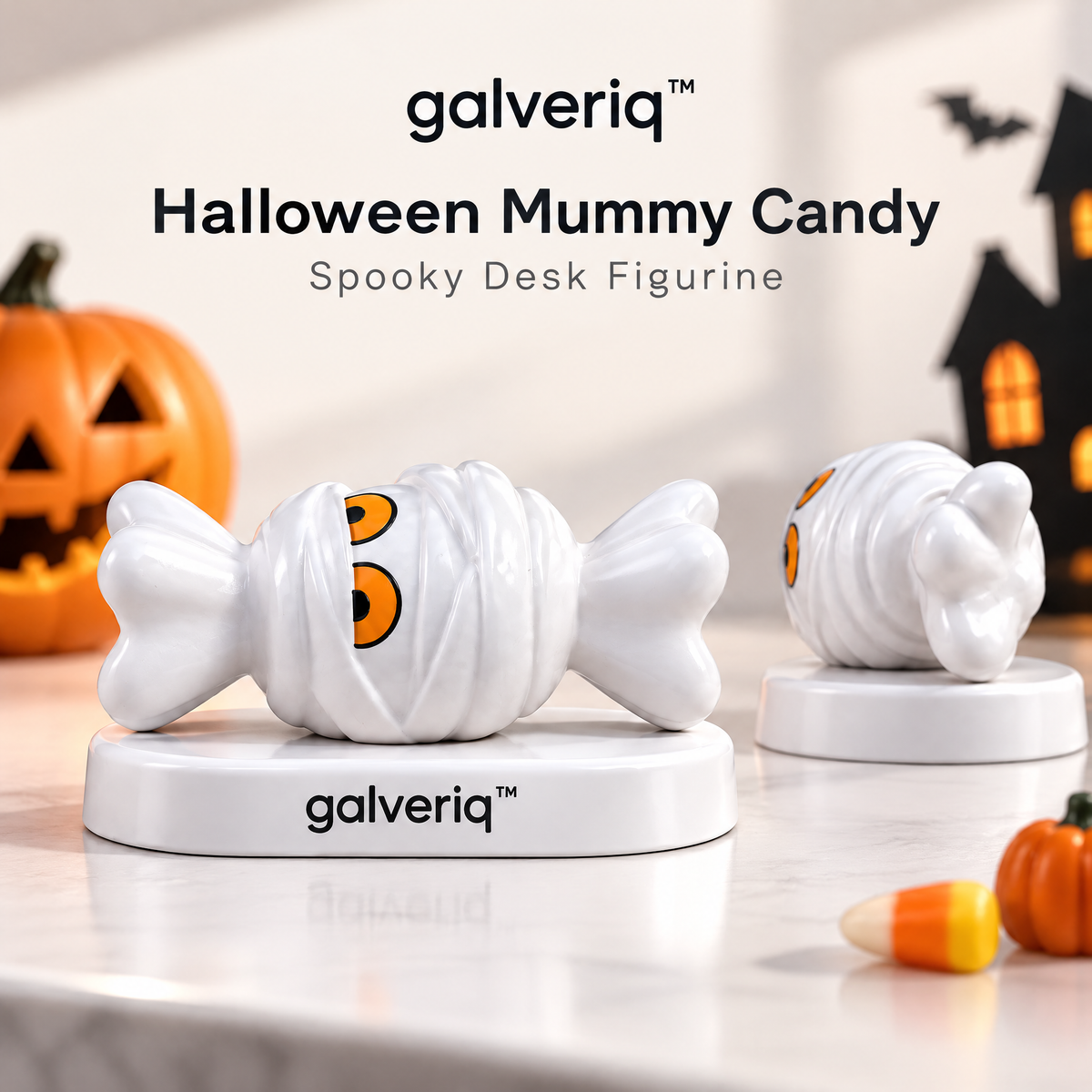 galveriq™ Halloween Mummy Candy Spooky Desk Figurine