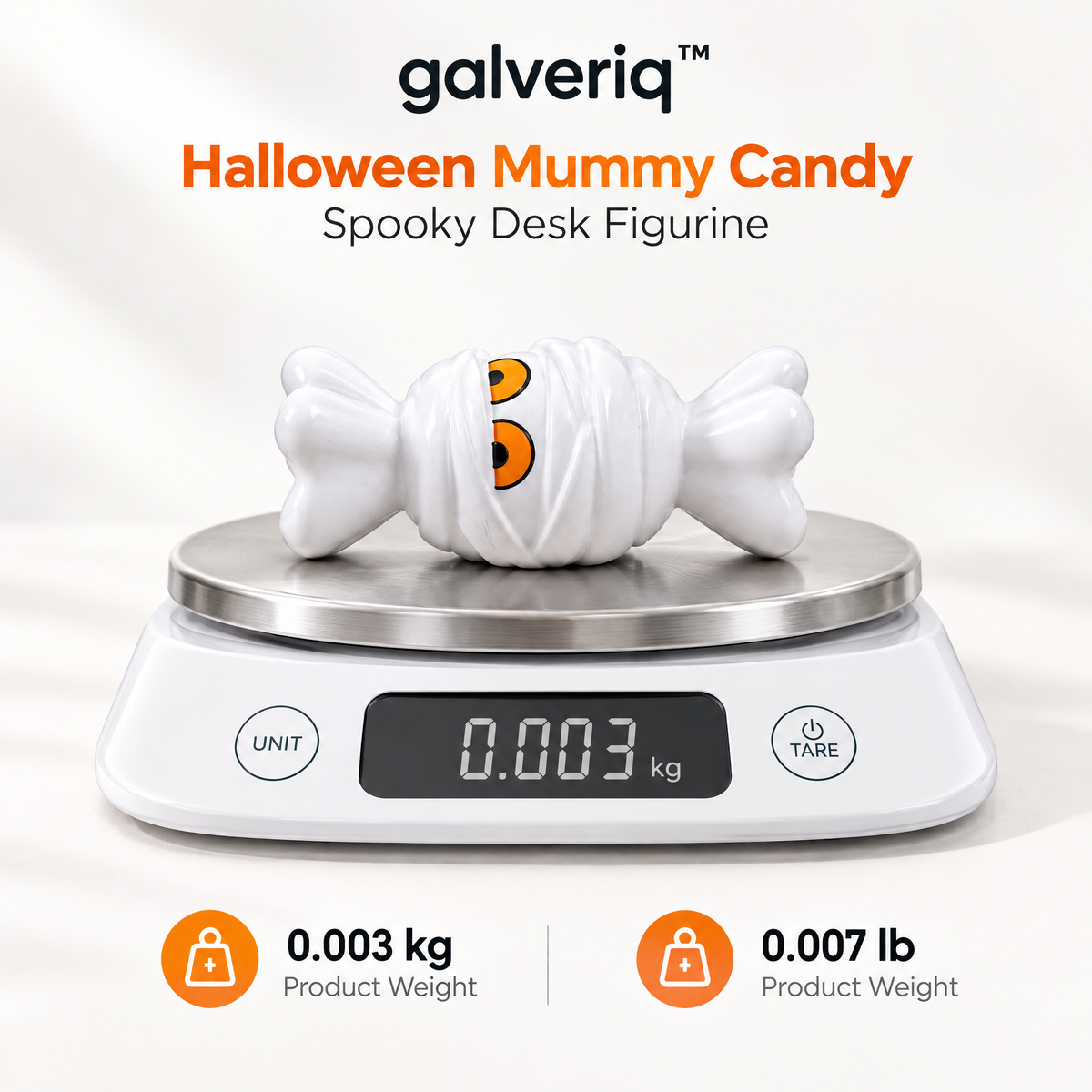 galveriq™ Halloween Mummy Candy Spooky Desk Figurine